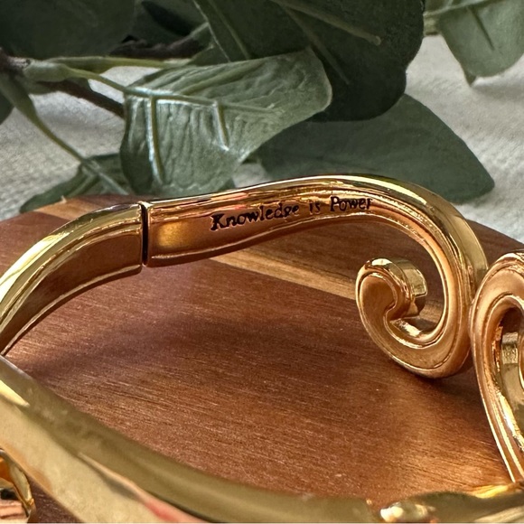 BRIGHTON Versailles Royale Hinged Bangle Bracelet in Brushed Gold • JB5961 - Picture 3 of 16